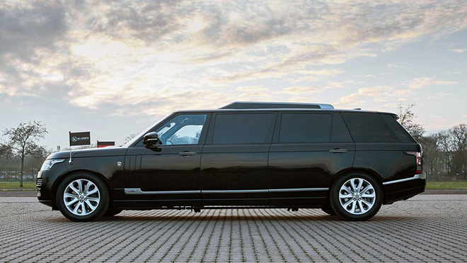 Range Rover phiên bản Limo dài 6,215m, chống đạn cỡ 7,62mm - 3