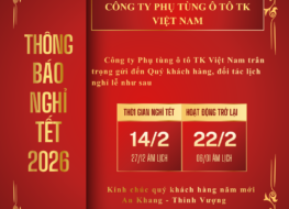 THÔNG BÁO LỊCH NGHỈ TẾT NGUYÊN ĐÁN 2026 – TK VIỆT NAM